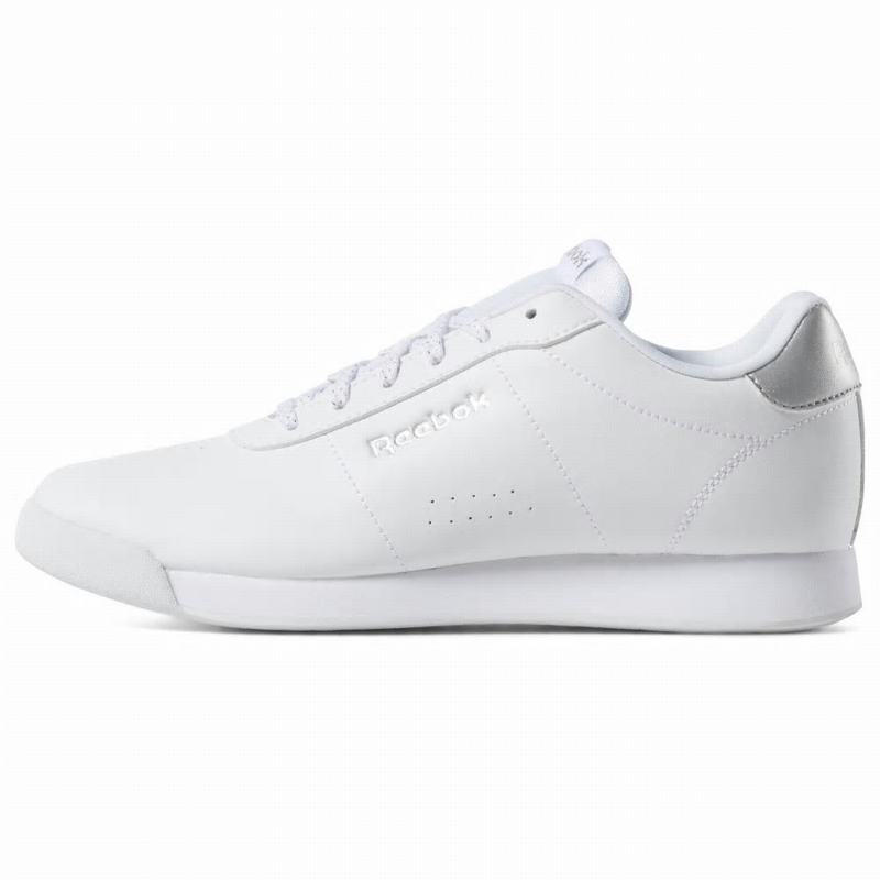 Tenisi Reebok Royal Charm Dama Albi/Argintii Metal Romania VQ9920OT